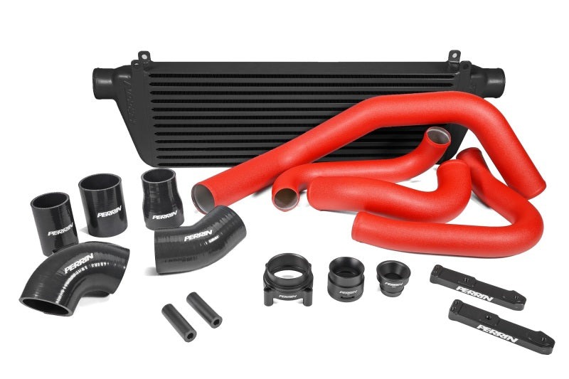 Perrin 22-23 Subaru WRX Front Mount Intercooler Kit (Red Tubes & Black Core) Perrin Performance