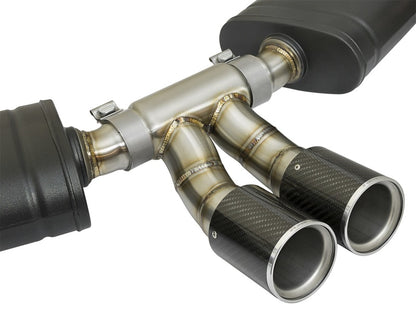aFe MACHForce-Xp 2in 304 SS Cat-Back Exhaust w/Carbon Fiber Tips 13-16 Porsche Boxster 2.7L/3.4L aFe