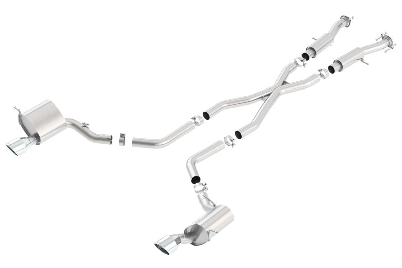 Borla 2015 Jeep Grand Cherokee SRT8 ATAK Dual Round Rolled Exit Catback Exhaust - eliteracefab.com