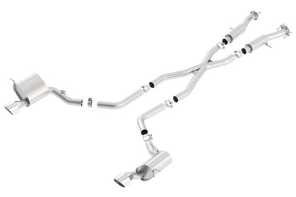 Borla 2015 Jeep Grand Cherokee SRT8 ATAK Dual Round Rolled Exit Catback Exhaust - eliteracefab.com