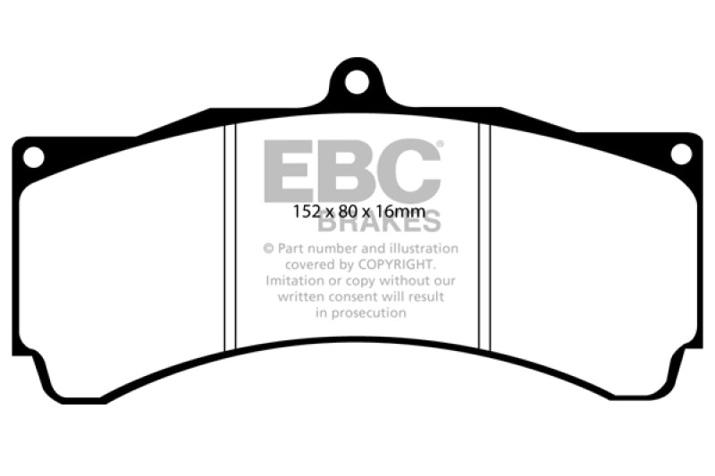 EBC Brakes Yellowstuff Performance Brake Pads - eliteracefab.com