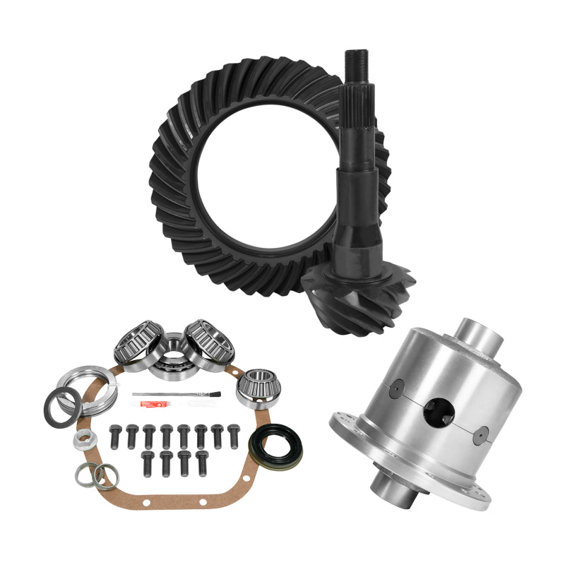 Yukon 10.5in Ford 4.56 Rear Ring & Pinion Install Kit 35 Spline Positraction Yukon Gear & Axle