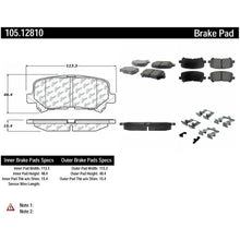 Load image into Gallery viewer, POSIQUIET 07-13 ACURA MDX 09-12 HONDA ODYSESY REAR CERAMIC BRAKE PADS, 105.12810 - eliteracefab.com