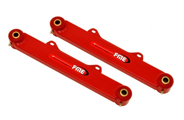 BMR TOE RODS REAR NON-ADJ POLY BUSHINGS - RED (10-15 CAMARO) - eliteracefab.com