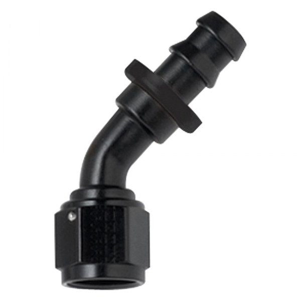Fragola Performance Systems 204508-BL 8000 Series Push-Lite Race Hose End - 45 Degree Fragola