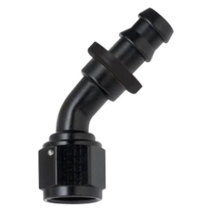 Fragola Performance Systems 204508-BL 8000 Series Push-Lite Race Hose End - 45 Degree Fragola