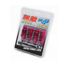 Load image into Gallery viewer, WHEEL MATE MUTEKI SR48 OPEN END LOCKING LUG NUT SET OF 4 – PINK 12×1.25 48MM