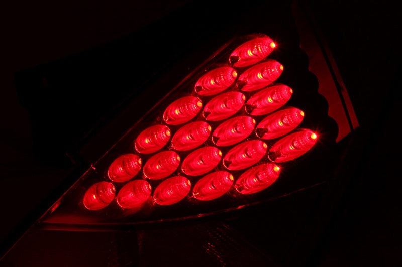 ANZO USA Nissan 350z Led Taillights Red; 2003-2005 - eliteracefab.com