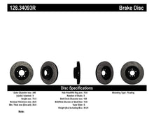 Load image into Gallery viewer, STOPTECH 07-10 BMW 335I CROSS DRILLED RIGHT FRONT ROTOR, 128.34093R - eliteracefab.com