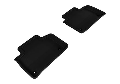 3D MAXpider L1LX03821509 2007-2012 Lexus LS460 Kagu 2nd Row Floormats - Black