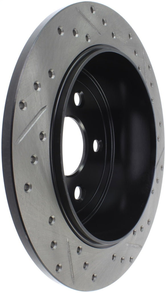 StopTech Power Slot 07-13 Jeep Wrangler Rear Right Drilled & Slotted Rotor