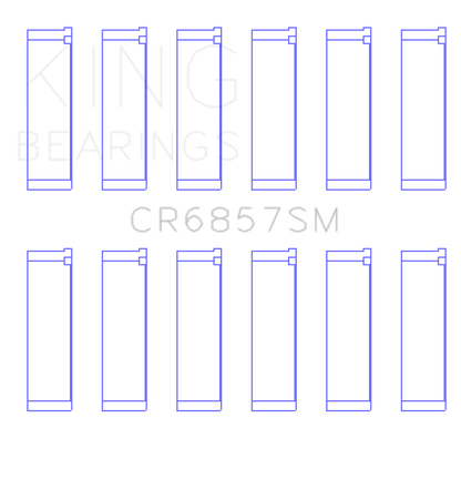King Chrysler Pentastar 3.6L ERB V6 (Size STD) Connecting Rod Bearing Set King Engine Bearings