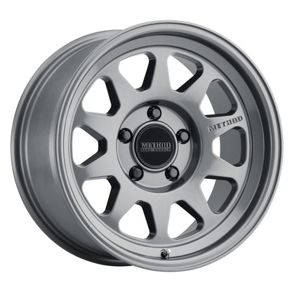 Method MR316 17x8.5 0mm Offset 5x5 71.5mm CB Gloss Titanium Wheel - eliteracefab.com