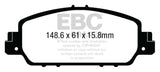 EBC Ultimax2 Front Brake Pads - UD1654