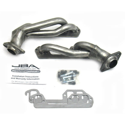 JBA 96-03 Dodge Truck 3.9L V6 1-1/2in Primary Raw 409SS Cat4Ward Header JBA