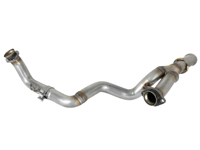 aFe POWER Twisted Steel Y-Pipe 2-1/4in 409 SS Exhaust System 2018 Jeep Wrangler (JL) V6-3.6L - eliteracefab.com