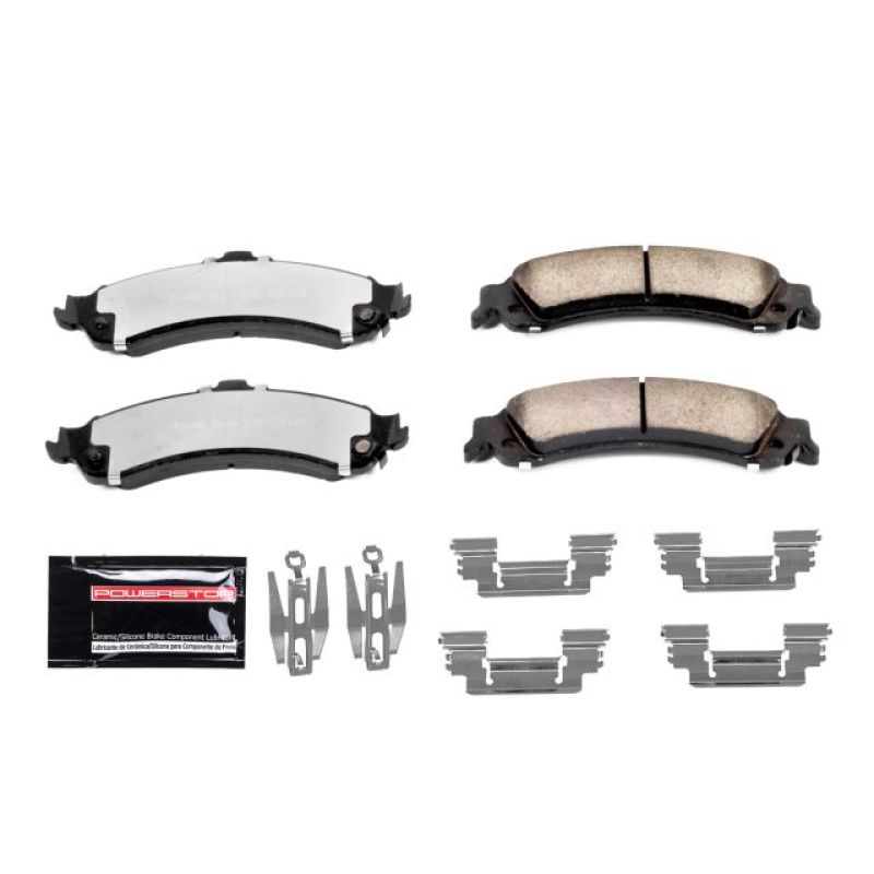 Power Stop 02-06 Cadillac Escalade Rear Z36 Truck & Tow Brake Pads w/Hardware - eliteracefab.com