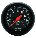 AutoMeter GAUGE; PYROMETER (EGT); 2 1/16in.; 1600deg.F; DIGITAL STEPPER MOTOR; Z-SERIES