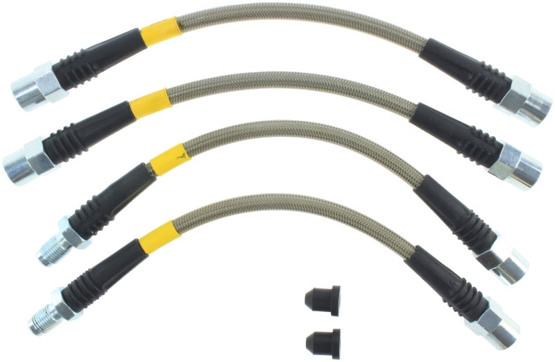 STOPTECH 87-91 BMW M3 / 89-4/91 325/328 SERIES (E30/E36) REAR STAINLESS STEEL BRAKE LINE KIT, 950.34510 - eliteracefab.com