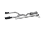 Gibson 17-20 Honda Ridgeline 3.5L Crew Cab, 2.5in Stainless Black Elite Dual Split Exhaust - 614002B