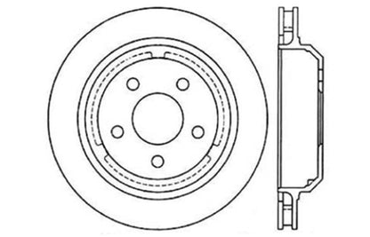 StopTech 98-02 Chevrolet Camaro / Pontiac Firebird/Trans Am Slotted & Drilled Rear Right Rotor Stoptech
