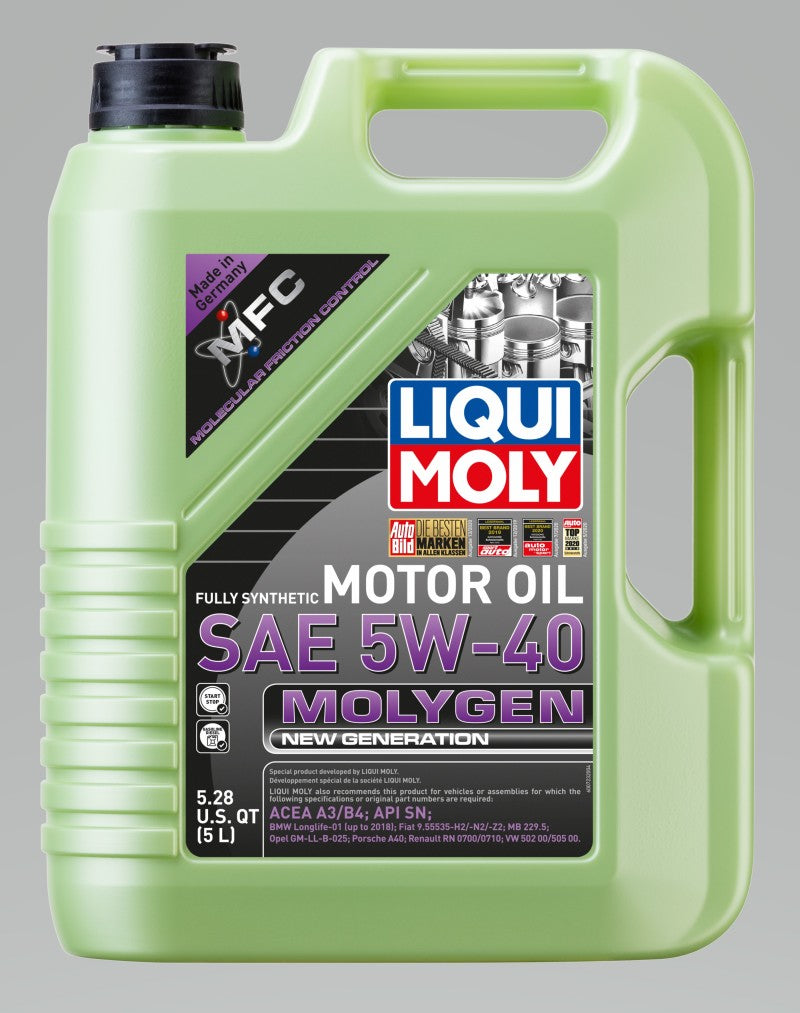 LIQUI MOLY 5L Molygen New Generation Motor Oil 5W40 LIQUI MOLY