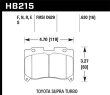 Load image into Gallery viewer, Hawk Performance HT-10 Front Brake Pads - HB215S.630