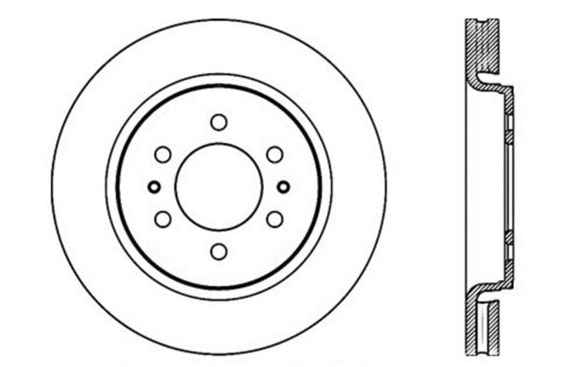 StopTech Slotted & Drilled Sport Brake Rotor - eliteracefab.com