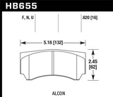 Hawk Performance HP+ Brake Pads - HB655N.620