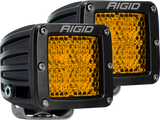 Rigid Industries Diffused Rear Facing High/Low Surface Mount Yellow Pair D-Series Pro - 90151