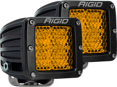 Rigid Industries D-Series - Diffused Rear Facing High/Low - Amber - Pair - eliteracefab.com