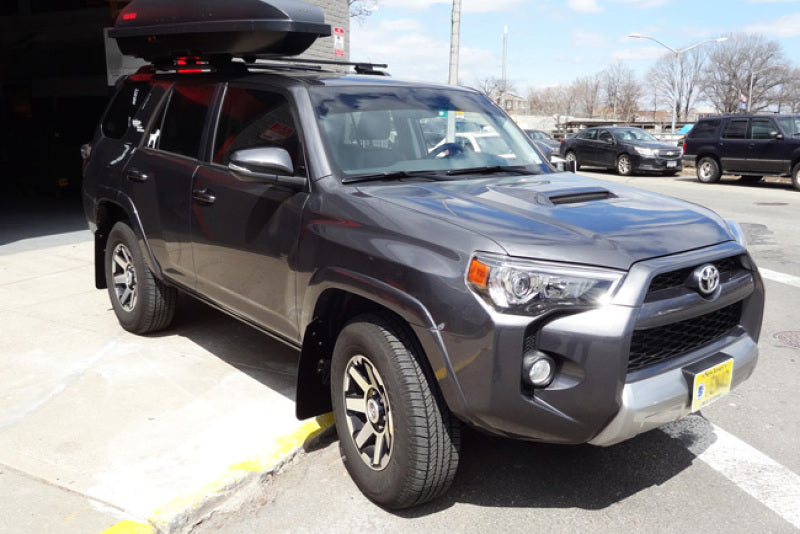 Rally Armor 12-20 Toyota 4Runner Black UR Mud Flap w/ White Logo - eliteracefab.com