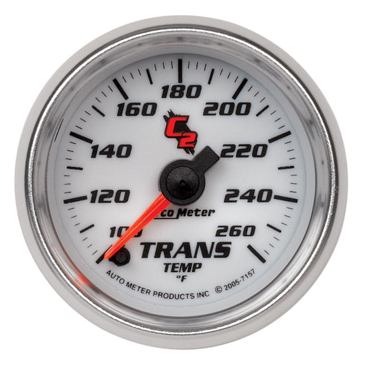 Autometer C2 52mm 100 - 260 Deg. F Electronic Trans Temp Gauge 7157