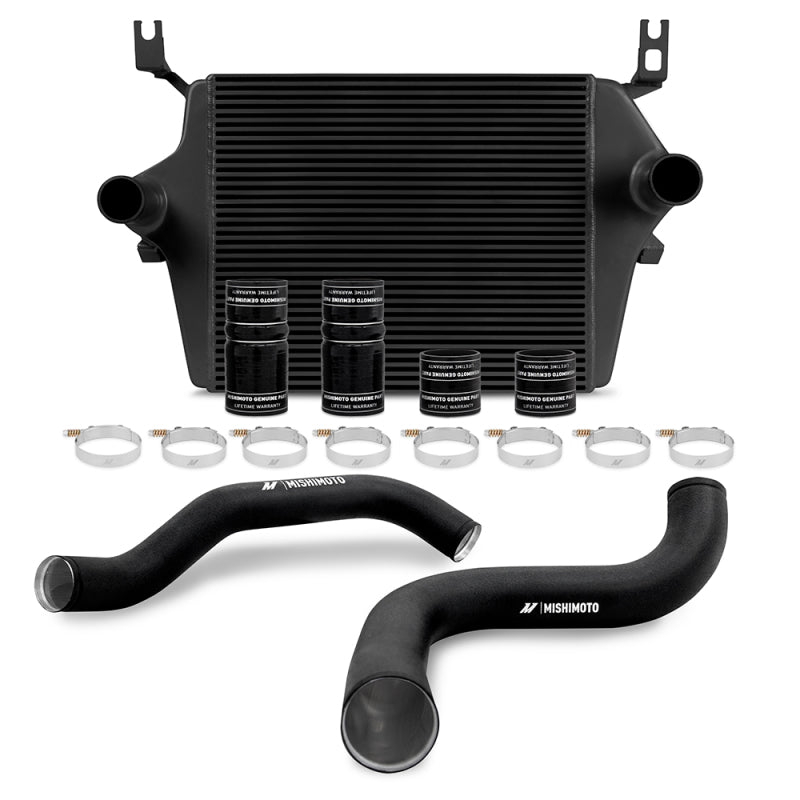 Mishimoto 99-03 Ford 7.3L Powerstroke PSD Black Intercooler Kit w/ Black Pipes - eliteracefab.com