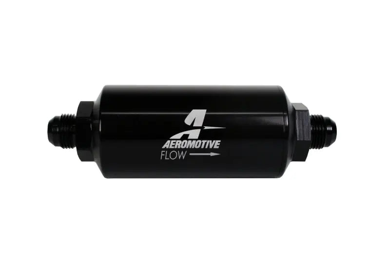 Aeromotive Fuel Filter 100 Micron AN-08 Male Black - eliteracefab.com