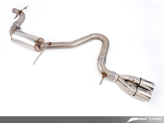 AWE Tuning Audi 8P A3 FWD Cat-Back Performance Resonated Exhaust - eliteracefab.com