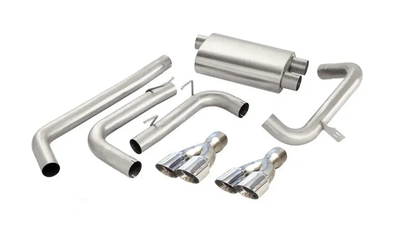 Corsa 98-02 Chevrolet Camaro Convertible Z28 5.7L V8 LS1 Polished Sport Cat-Back Exhaust - eliteracefab.com