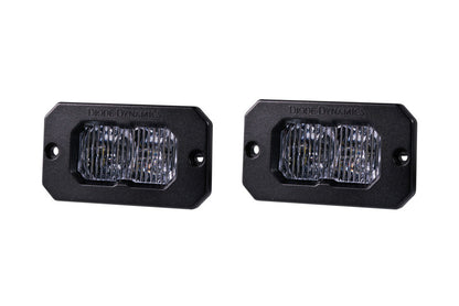Diode Dynamics Stage Series 2 In LED Pod Sport - White Fog Flush ABL (Pair) Diode Dynamics