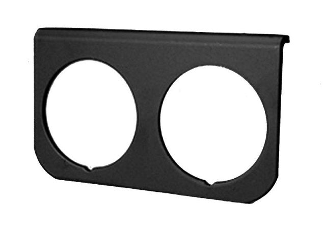 AutoMeter GAUGE MOUNTING PANEL; DUAL; 2 1/16in.; BLACK; ALUMINUM - eliteracefab.com