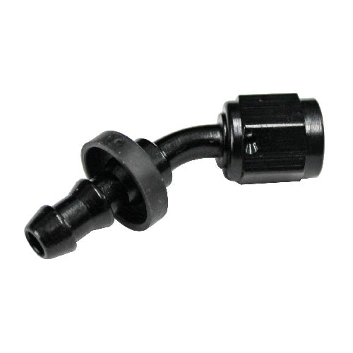 Fragola Performance Systems 204508-BL 8000 Series Push-Lite Race Hose End - 45 Degree Fragola