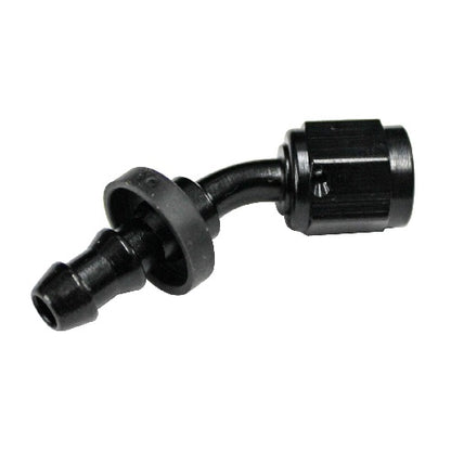 Fragola Performance Systems 204508-BL 8000 Series Push-Lite Race Hose End - 45 Degree Fragola