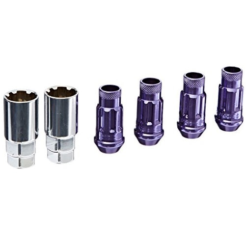 WHEEL MATE MUTEKI SR48 OPEN END LOCKING LUG NUT SET OF 4 – PURPLE 12×1.25 48MM - eliteracefab.com