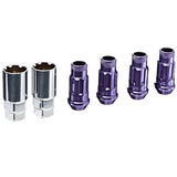 WHEEL MATE MUTEKI SR48 OPEN END LOCKING LUG NUT SET OF 4 – PURPLE 12×1.25 48MM