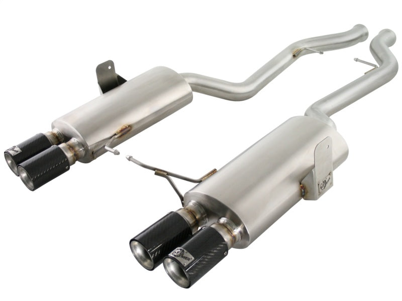 aFe MACHForce XP Exhaust Cat-Back 2.5in Dia Carbon Fiber Tips SS-304 07-13 BMW M3 (E92/93) V8 4.0L aFe