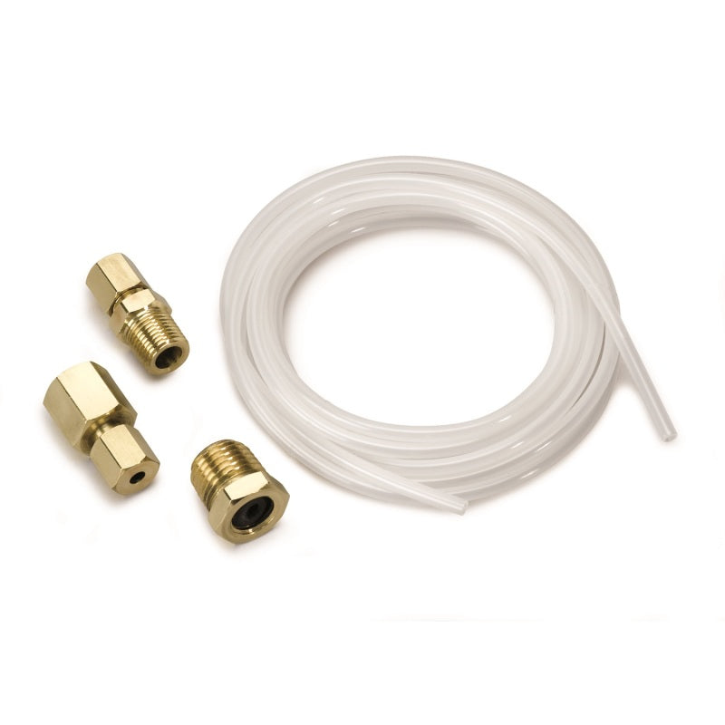 AutoMeter TUBING; NYLON; 1/8in.; 10FT. LENGTH; INCL. 1/8in. NPTF BRASS COMPRESSION FITTING - eliteracefab.com