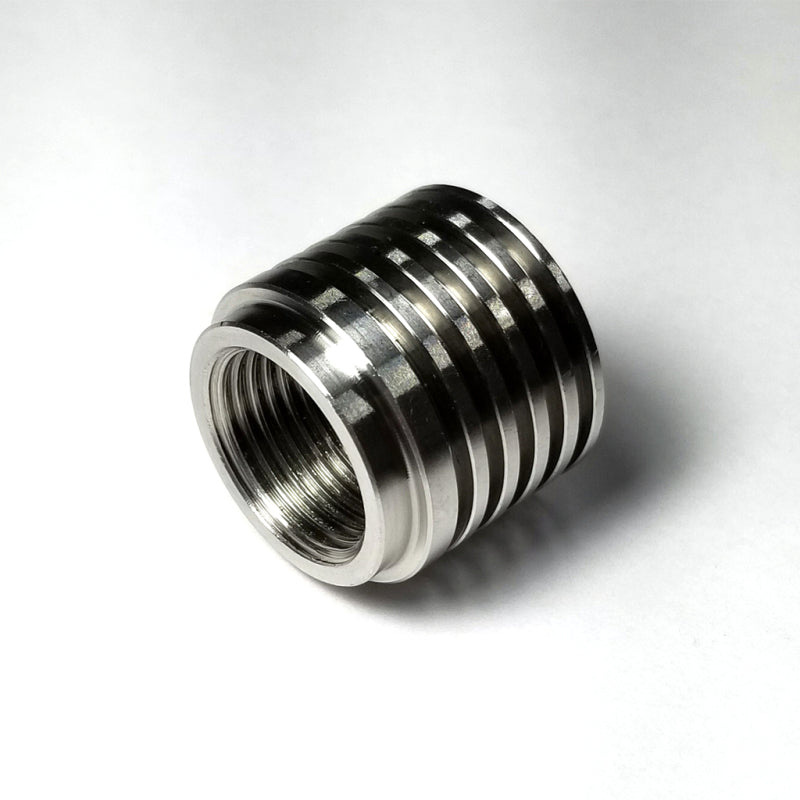 Stainless Bros M18x1.5 O2 Sensor Bung with Built in Heat Sink - eliteracefab.com