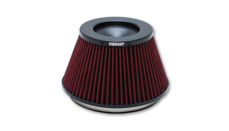Vibrant The Classic Perf Air Filter 5in OD Conex3-5/8in Tallx6in ID Bellmouth VelocityStack10950-52 - eliteracefab.com