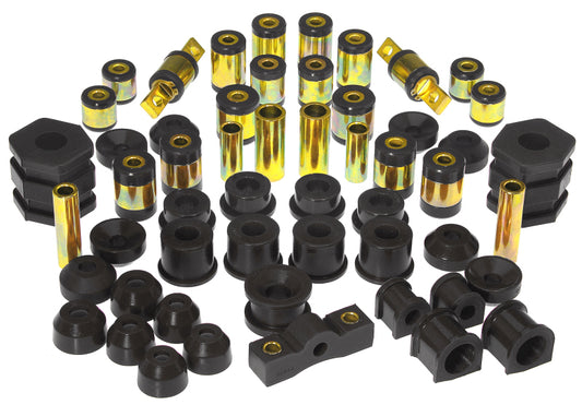 Prothane Total Vehicle Suspension Bushing Kit for 1999–2000 Honda Civic Si w/ Upper C-Arm Bushings, Black – 8-2015-BL