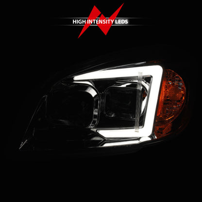 ANZO CHEVY COBALT 05-10/ PONTIAC G5 07-09 PROJECTOR PLANK STYLE HEADLIGHTS CHROME - 121576 ANZO