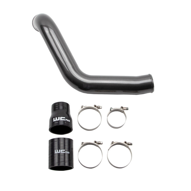 Wehrli 2004.5-2005 LLY Duramax Passenger (Cold) Side 3in Intercooler Pipe- WCFab Grey